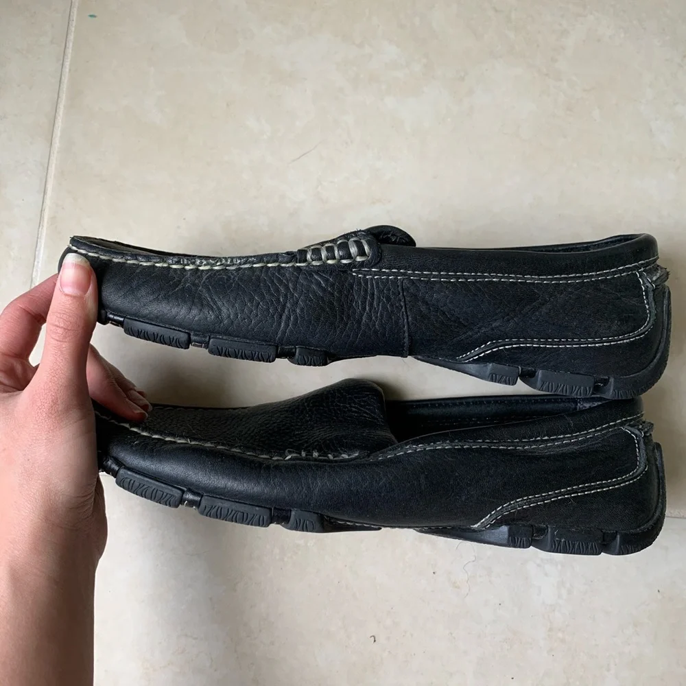 Black loafers